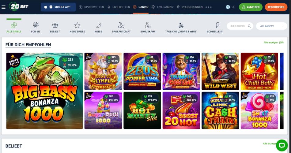 20Bet Casino Schweiz
