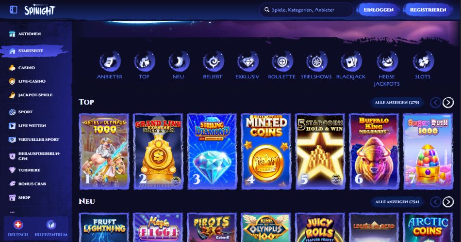 Spinight Casino Schweiz